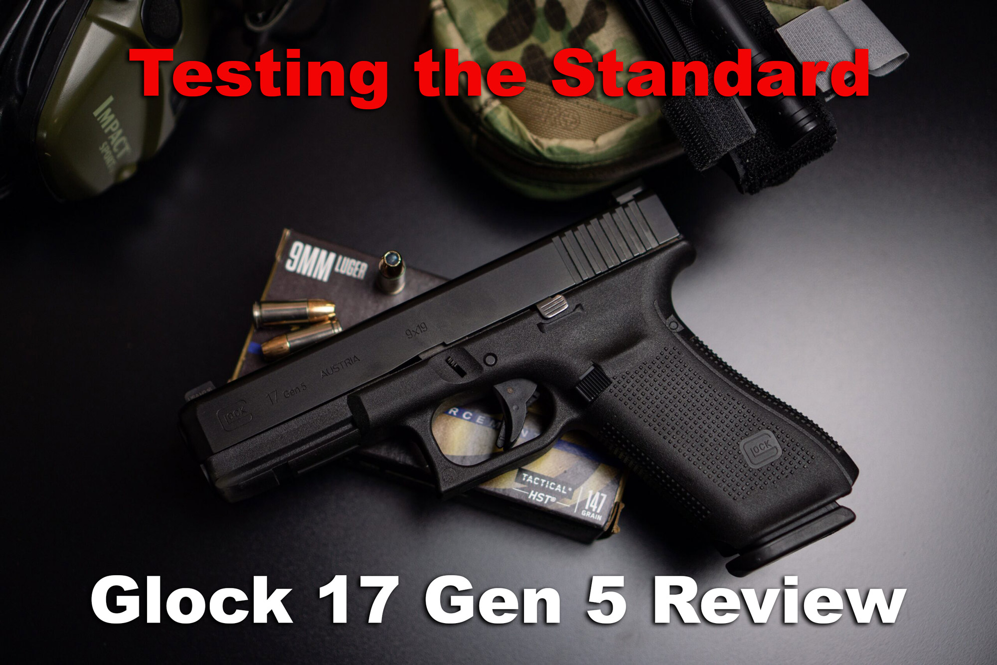 GLOCK 17 Gen5 9mm Semi-Auto Pistol with Front Serrations